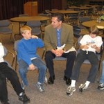 Chris Plouff answering kids' questions